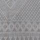 Handmade grey and white mergoum rug in pure wool 210x110cm