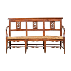 Banquette Mandarin en bois précieux