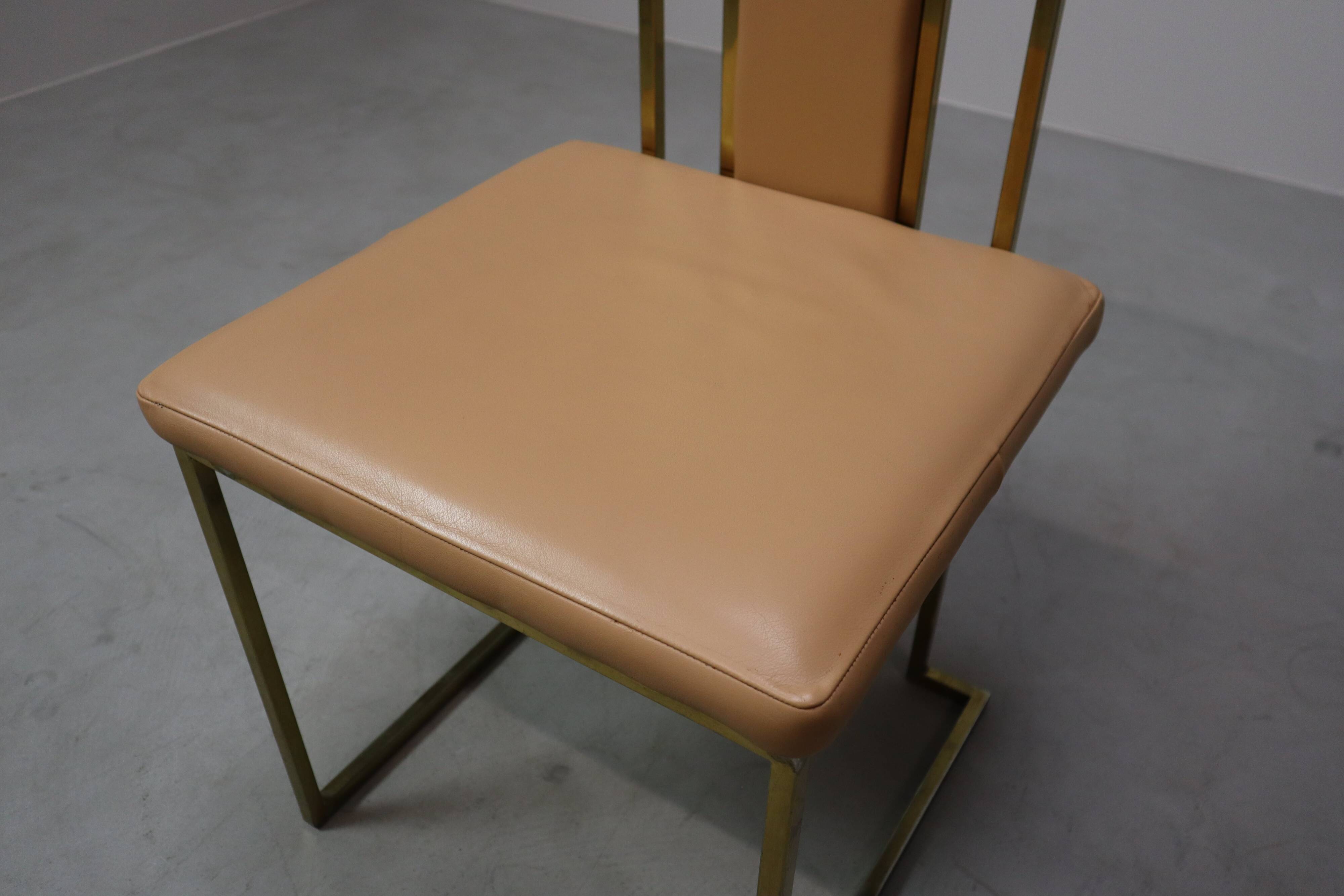 Set of 6 dining chairs by Renato Zevi, Italy 1970s