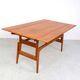 Vintage Kai Kristiansen height-adjustable coffee/dining table for Trioh, 1970s