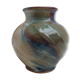 Pottery vase Glossy has facets