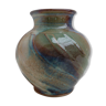 Vase poterie vernissé a facettes
