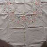 Antique embroidered tablecloth and towels