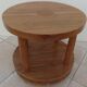 Chic style coffee table with double solid wood tops