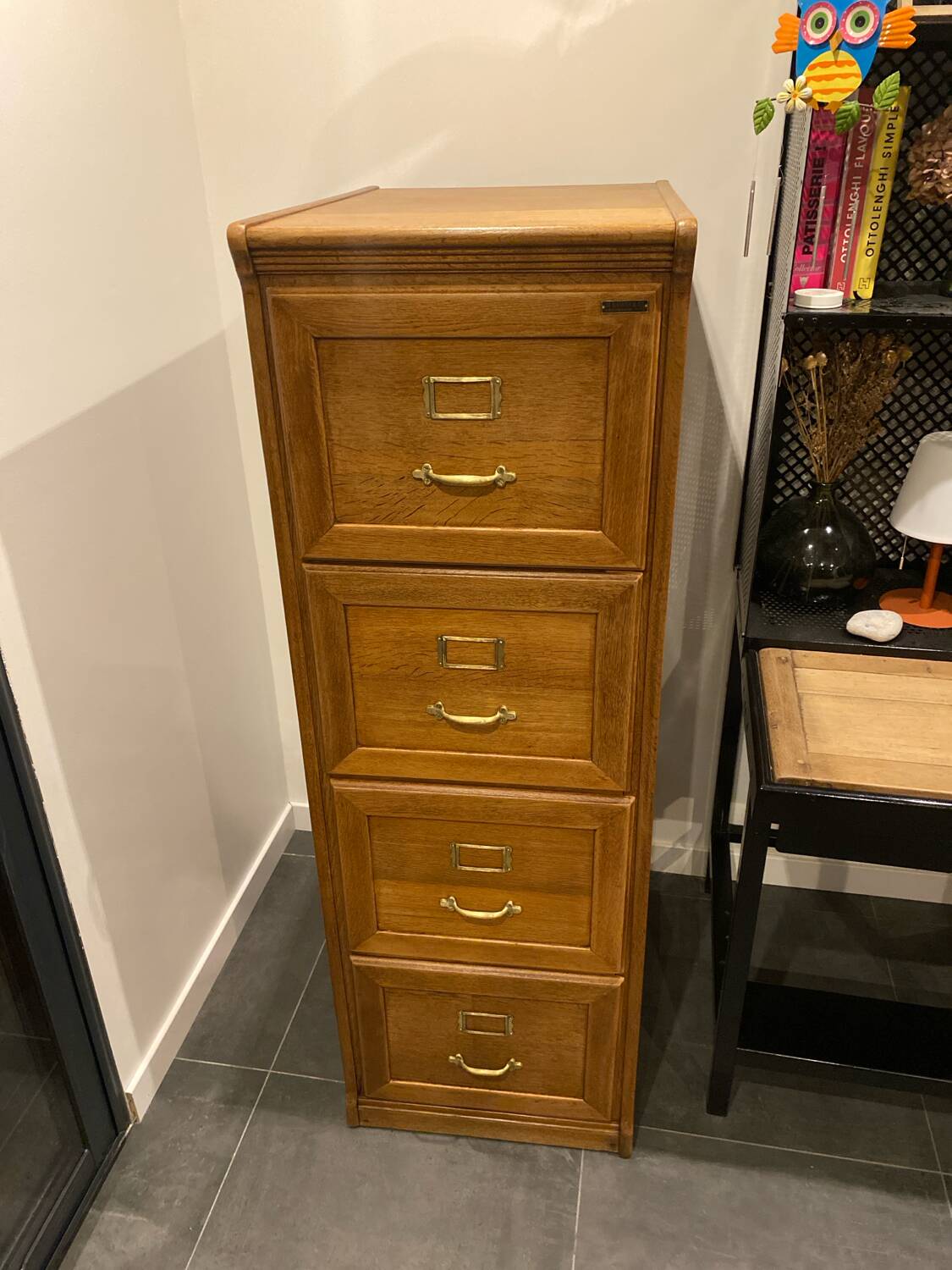 Wooden drawer filing cabinets