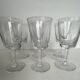 6 old cut crystal port glasses