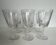 6 old cut crystal port glasses