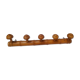 Patère bois 5 têtes style bambou