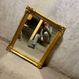 Old golden mirror