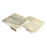 Marble nesting coffee tables, 1960s, France