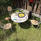 Salon de jardin en fer forgé