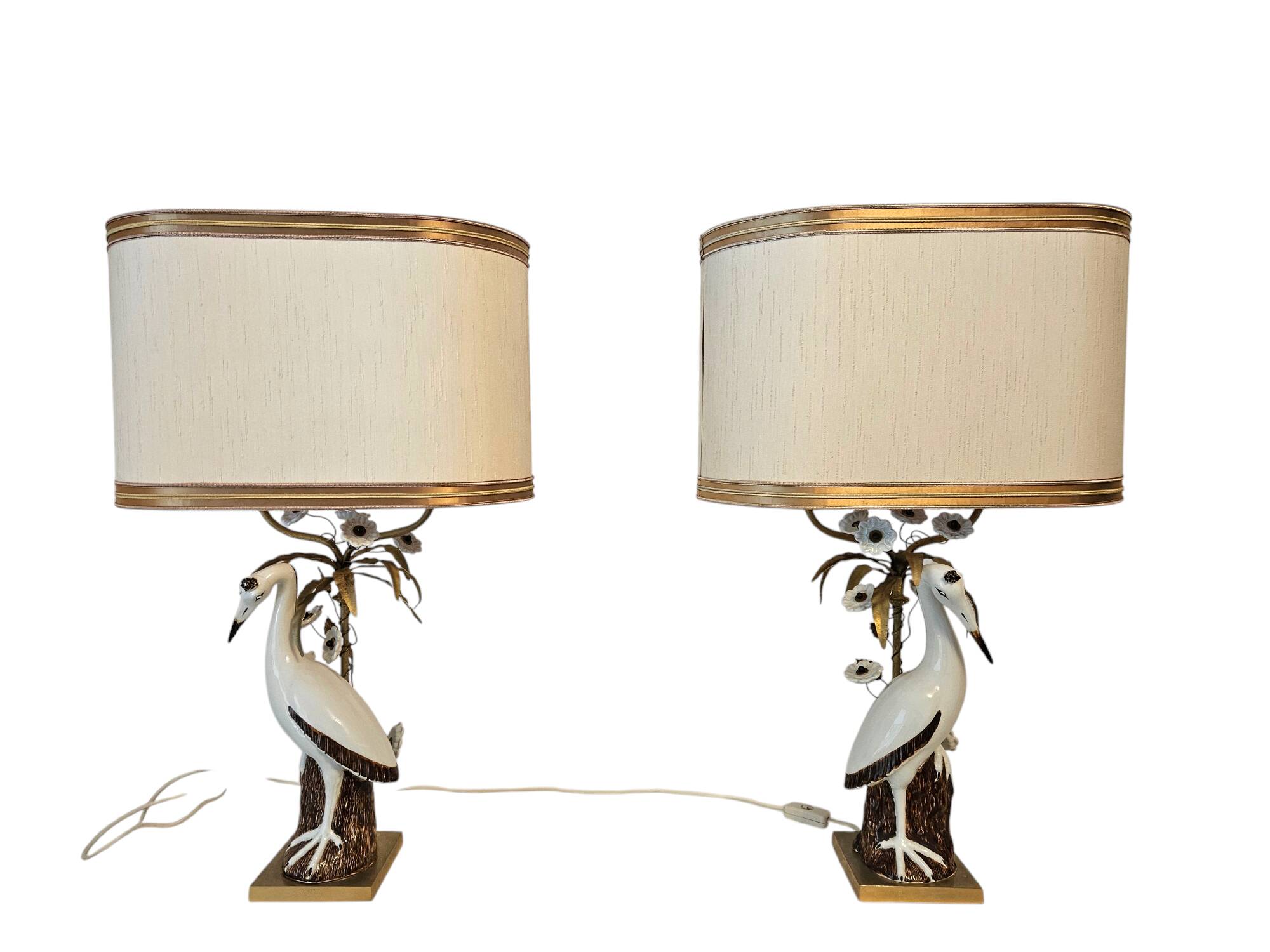 Lamps/vintage, a pair of unique mangani lamps, italy, 1960s/1970s.