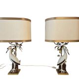Lamps/vintage, a pair of unique mangani lamps, italy, 1960s/1970s.