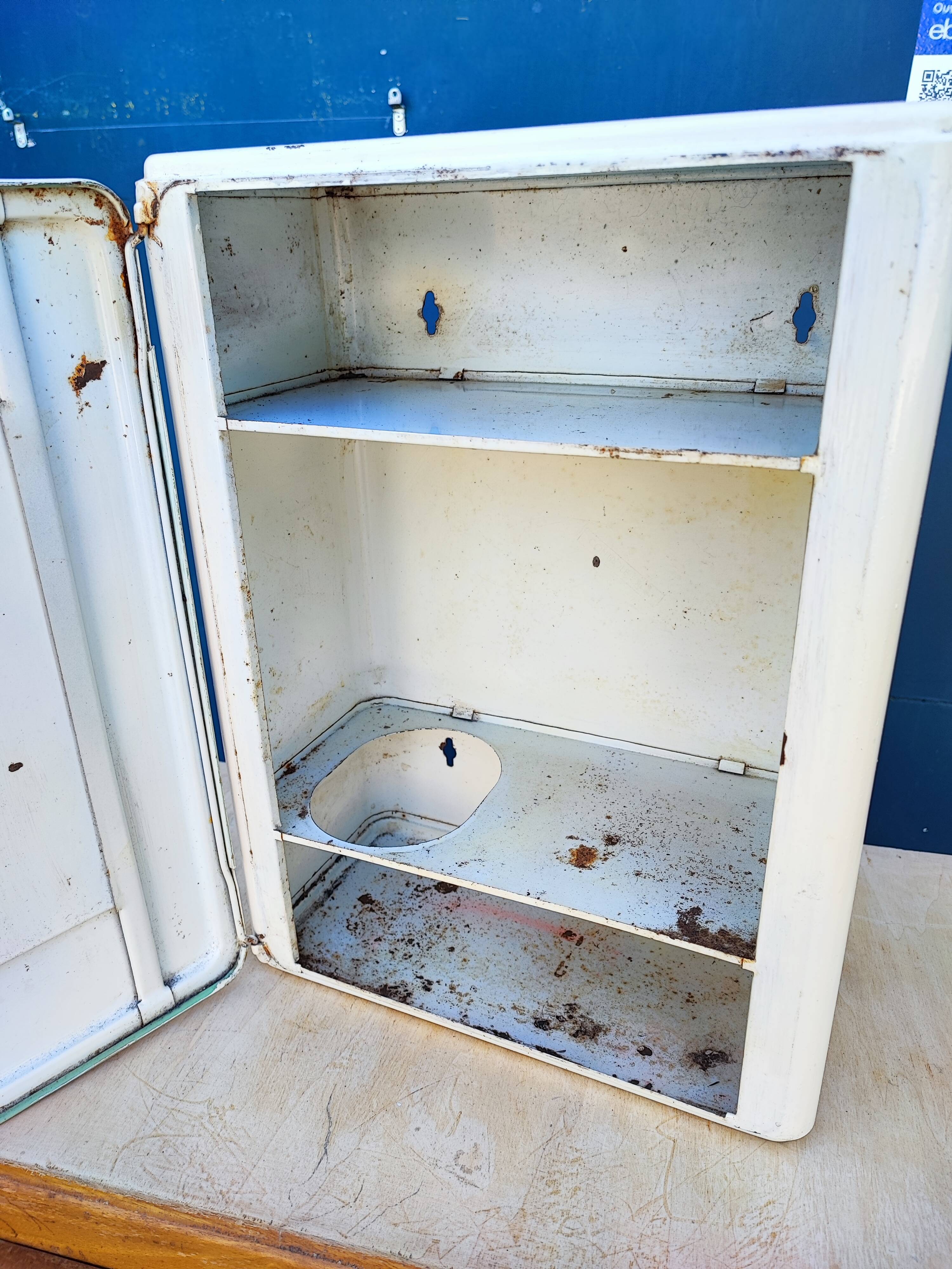 Metal medicine cabinet mirror