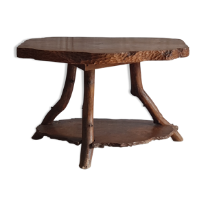 Table basse en bois massif d’orme