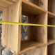 Solid wood staircase shelf