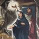 Illustration la nativité L'entrée dans la bergerie
