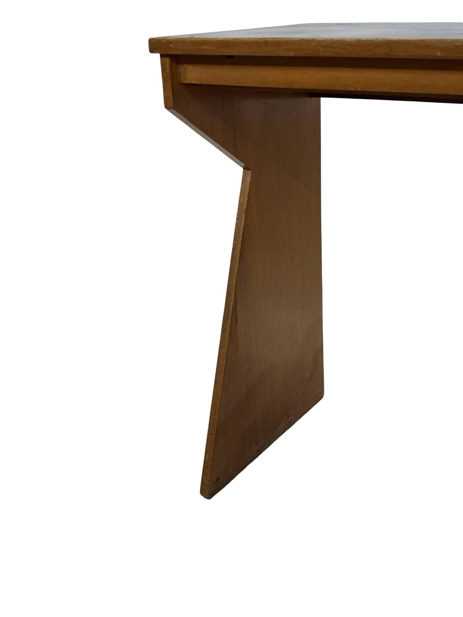 Art Deco desk, minimalist design in oak, unique 40s design, Netherlands.