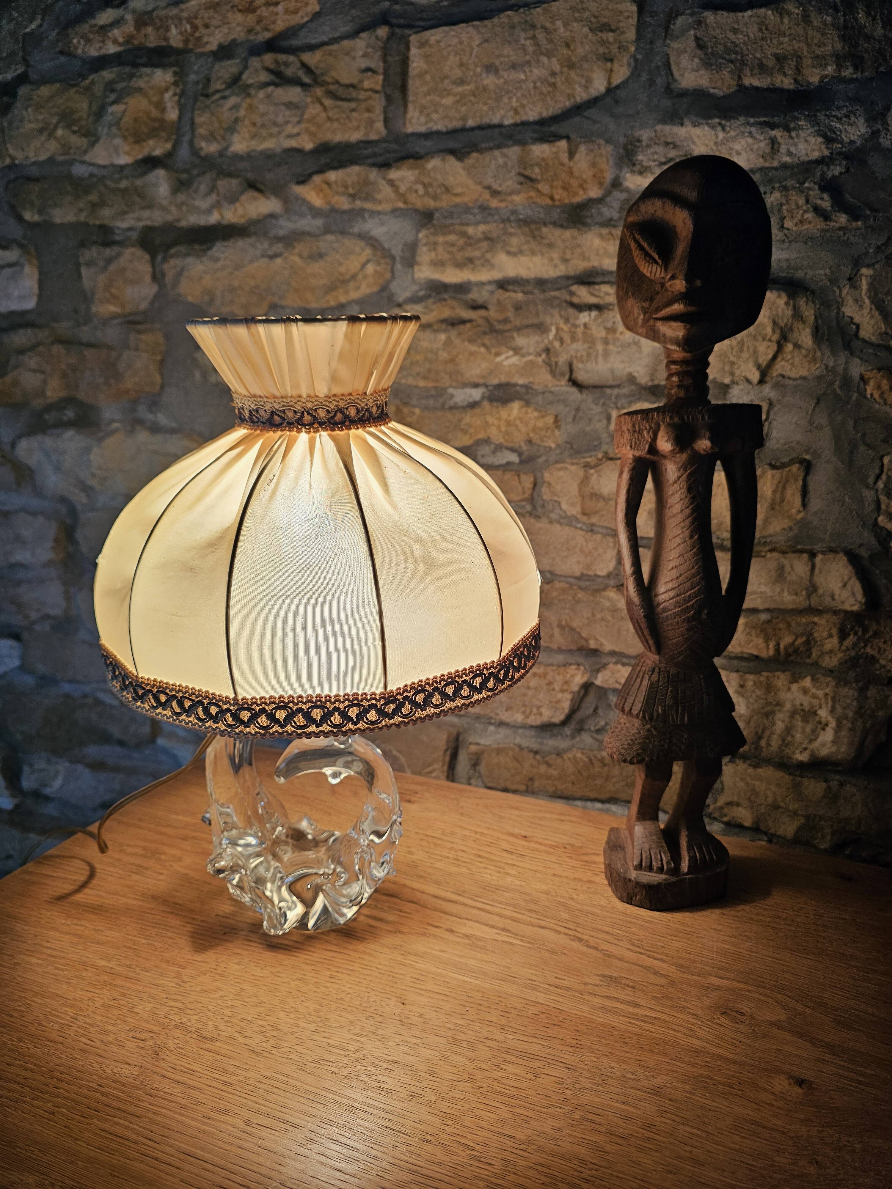 Table lamp with crystal base Schneider France