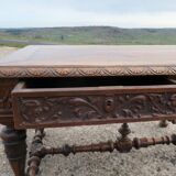Renaissance style oak desk