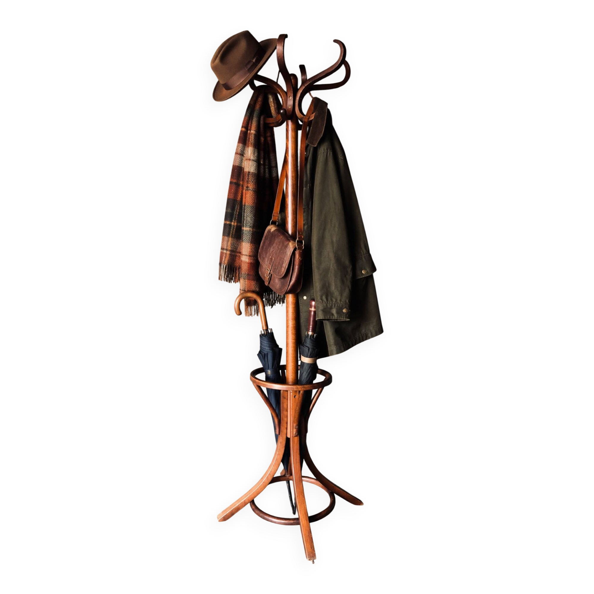 Vintage Baumann coat rack