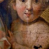 French school around 1800 virgin and child oil on canvas xix eme