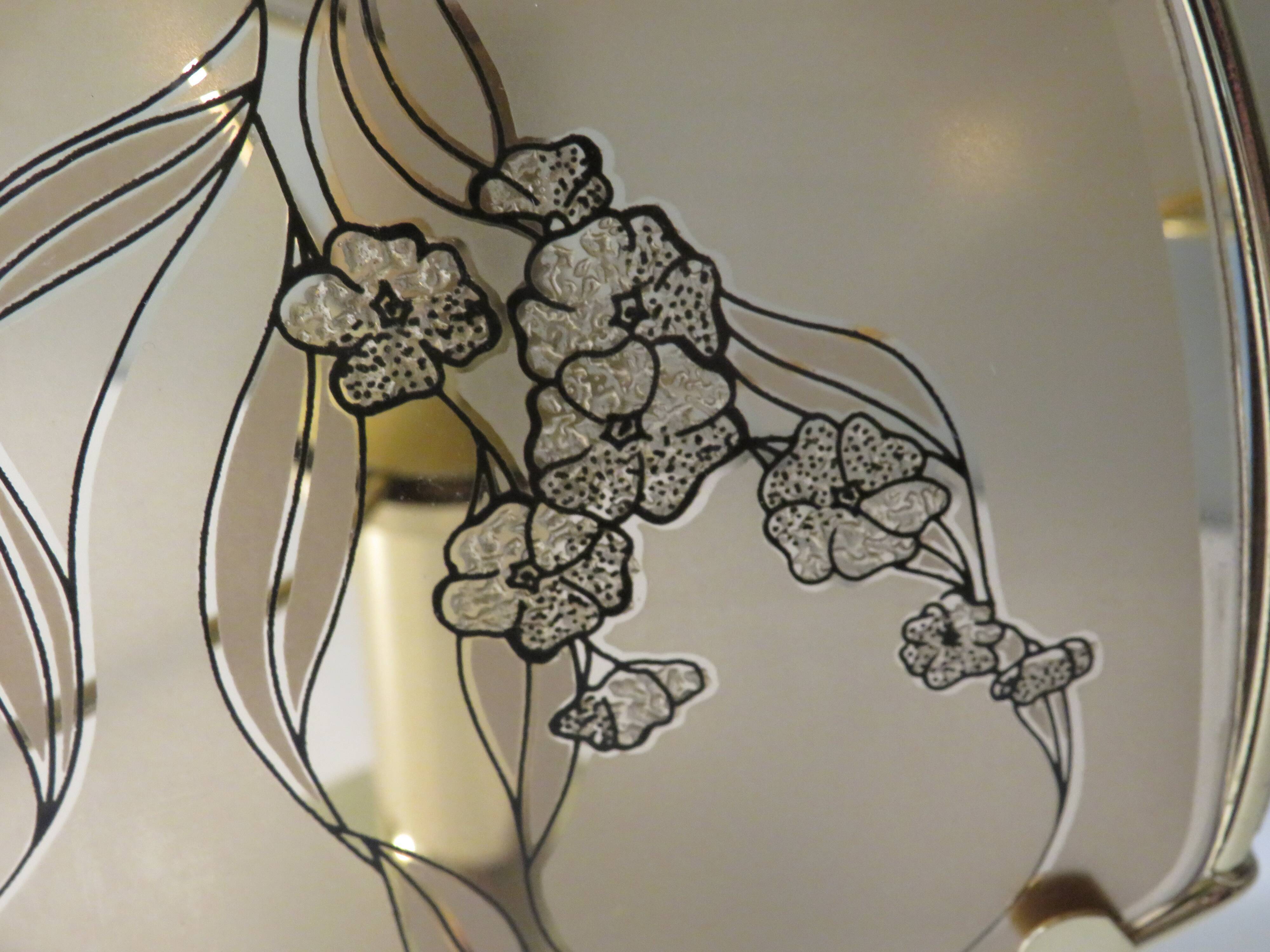 Vintage table lamp in brass and glass by Eglo, Austria 1970-1980