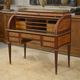 Louis XVI style cylinder desk in marquetry from the Napoleonic III period.