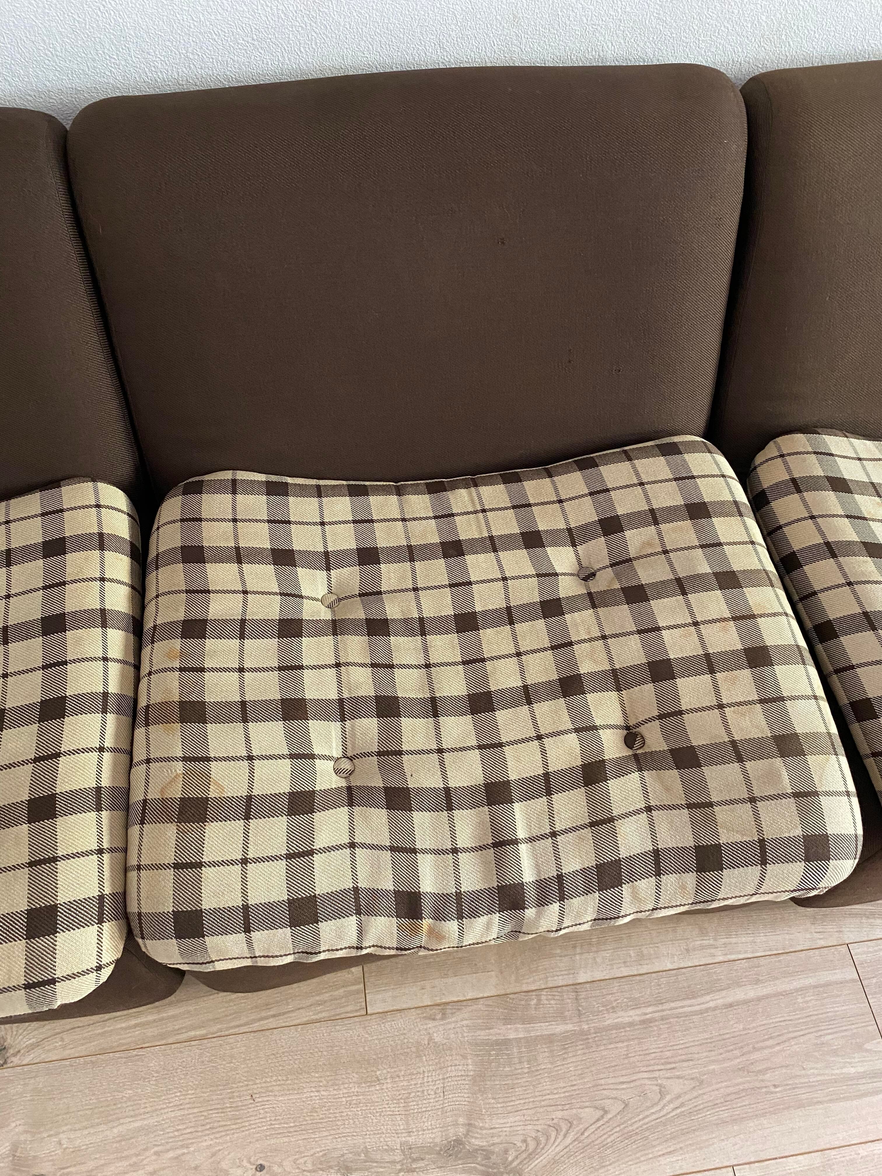 6 armchairs fabric in rigid polystyrene year 50/60