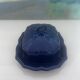 Blue Provençal butter dish