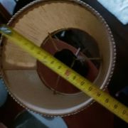 Minimalist turned wood lamp