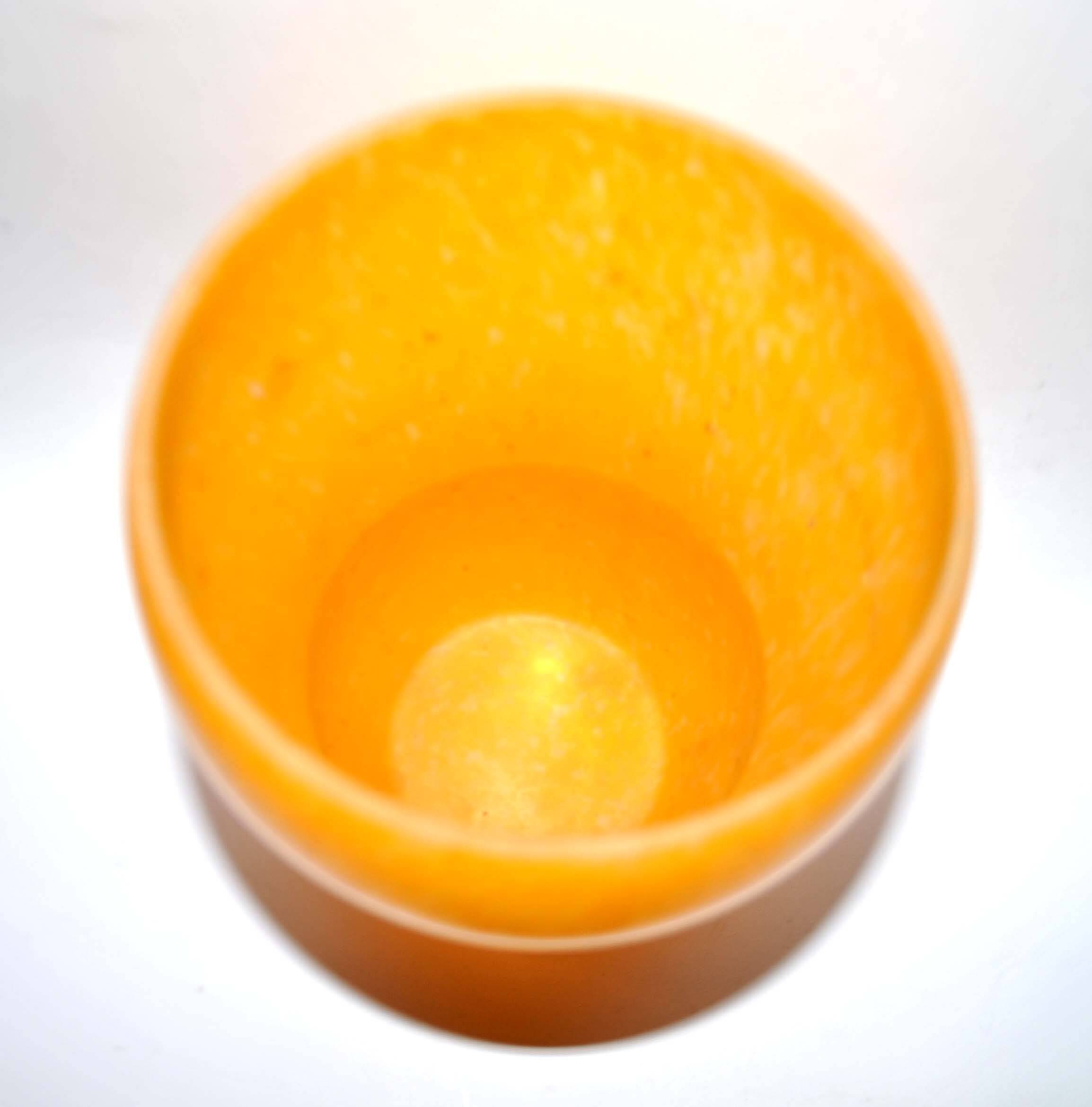 Marmoreal glass shell vase