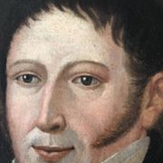 Antique Portrait Painting of a German Gentleman, 19th century