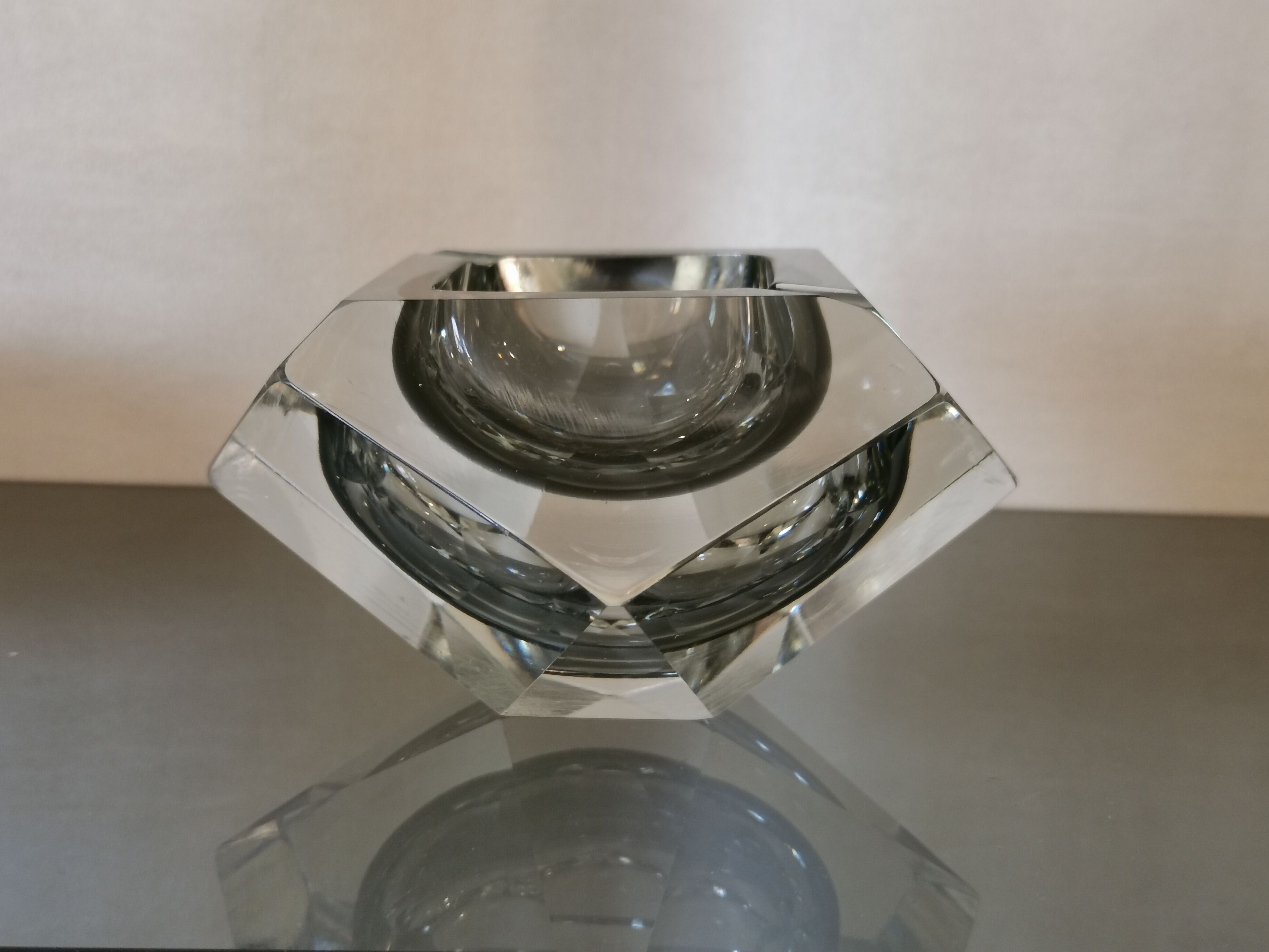 Murano glass ashtray by Flavio Poli for Seguso 60s