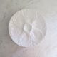 6 white porcelain oyster plates from the pillivuyt manufacture