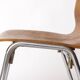 1 sur 4 chaises empilables vintage en teck et métal des années 1970, Allemagne