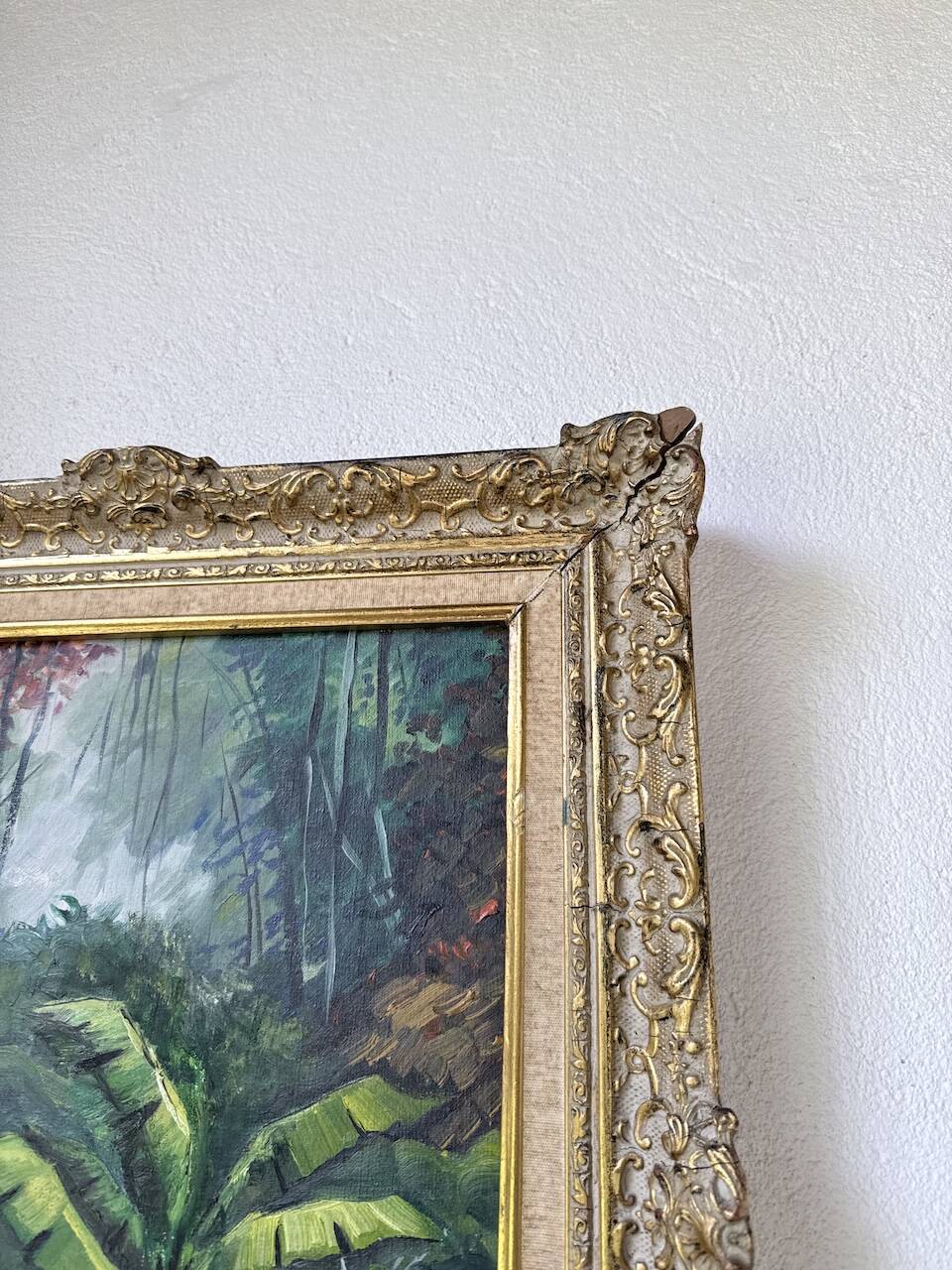 Framed oil painting "forest"