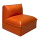 Vintage orange armchair, ed. Steiner