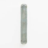 Pair of Modern Italian Brass and Murano Glass Textured Light Green Wall Sconce