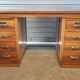 Walnut office with double lockers