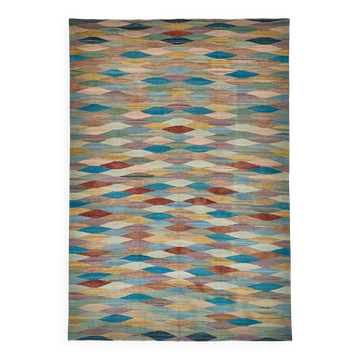 Kilim décoratif tribal contemporain 298 cm x 425 cm