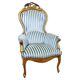 Fauteuil en noyer antique, années 1890