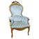 Fauteuil en noyer antique, années 1890