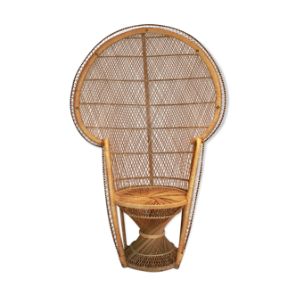 Emmanuelle chair in natural rattan