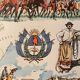 Old illustrated map of Argentina from 1948 - JP Pinchon