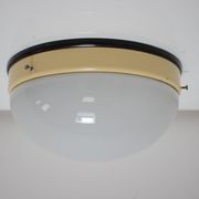 Midcentury Glass Ceiling Lamp, Flush Mount or Wall Lamp, 1960s