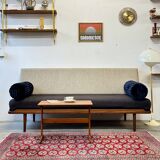 Woolen daybed sofa, Denmark 1960s/1970s, mid-century, vintage
