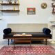Wool sofa bed, Denmark 1960s/1970s, mid-century, vintage