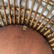Miroir vintage 1960 soleil rotin style ORTF - 83 x 65 cm