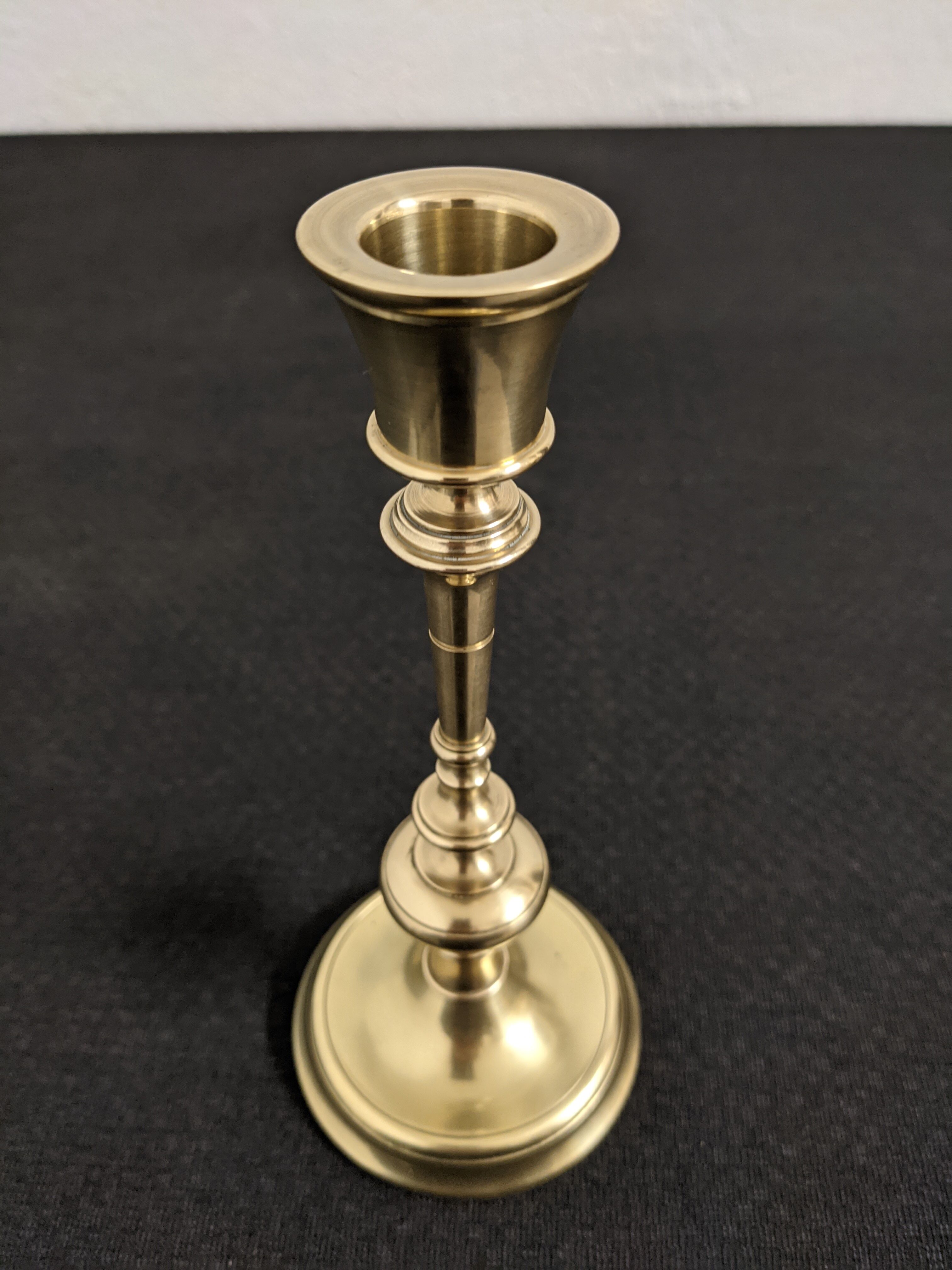 Skultuna's polished brass candlestick